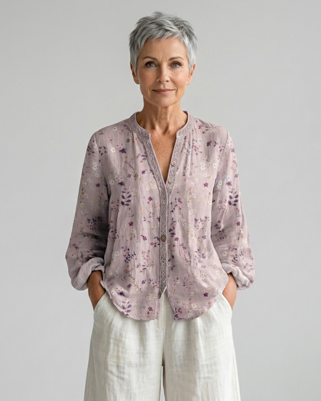 Brianna | Vintage Leaf Shirt