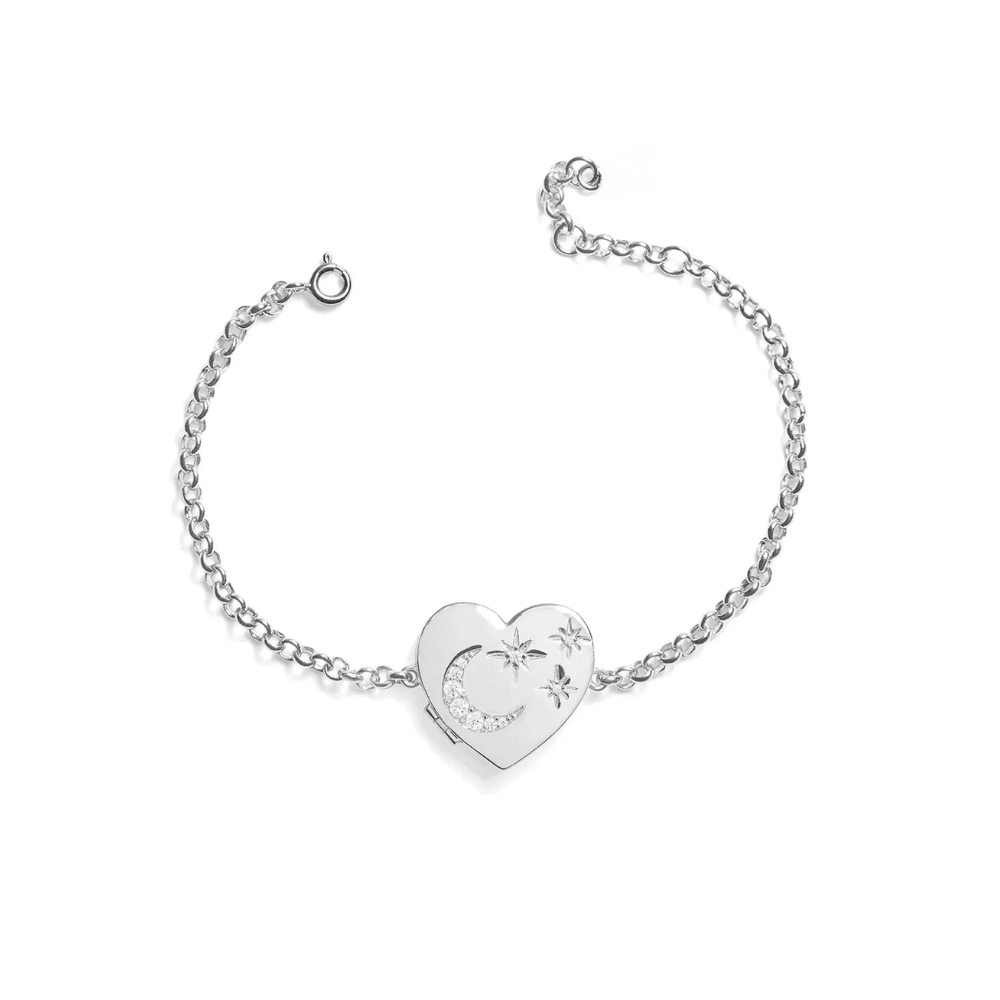Custom Photo Heart Locket Bracelet