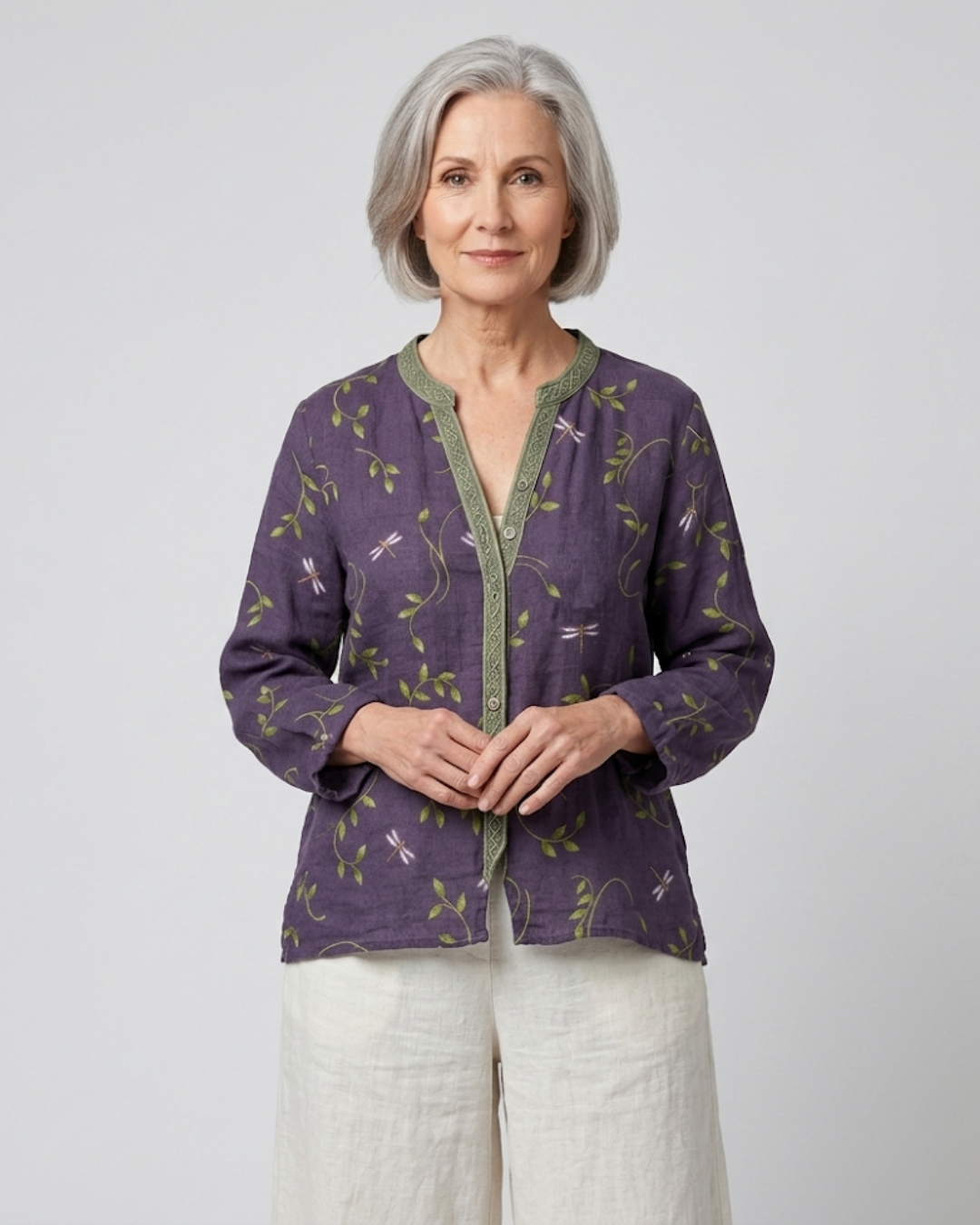 Brianna | Vintage Leaf Shirt
