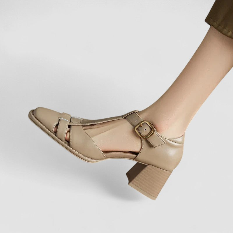 Beatrice | Orthopedic T-Strap Block Heels