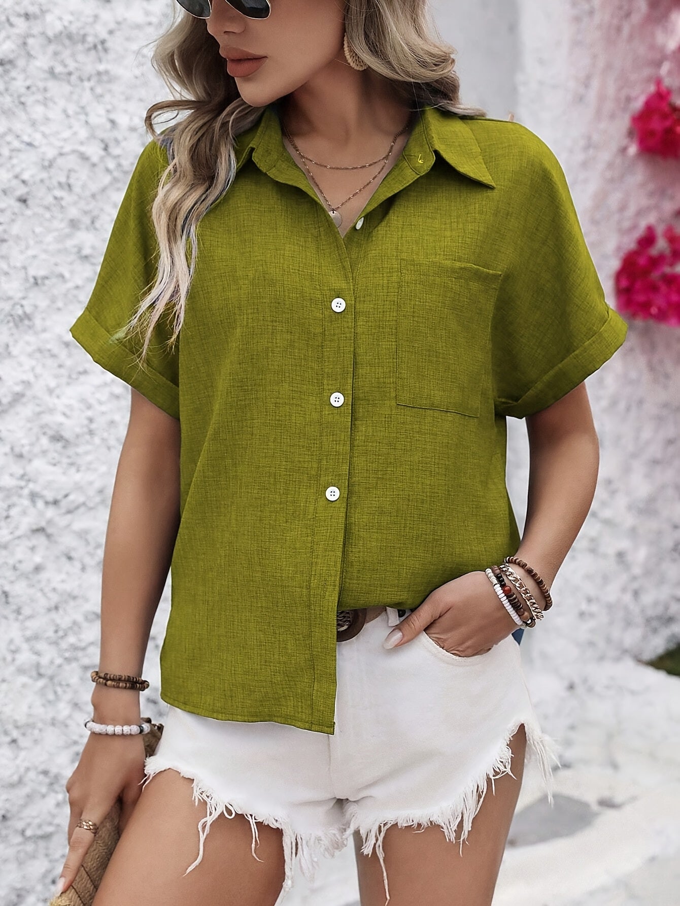Marilyn | Comfortable Short Sleeve Blouse