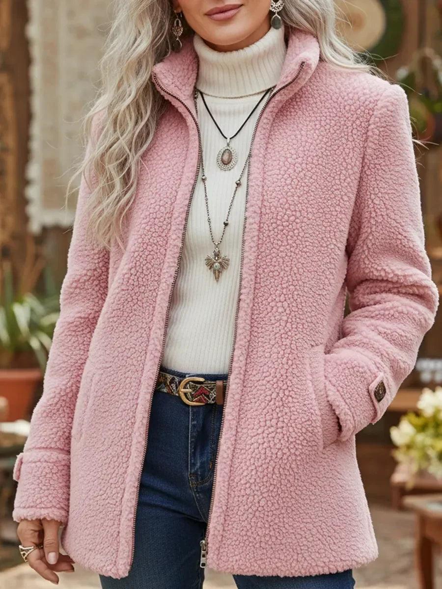 Women’s Soft Zip-Up High Neck Jacket