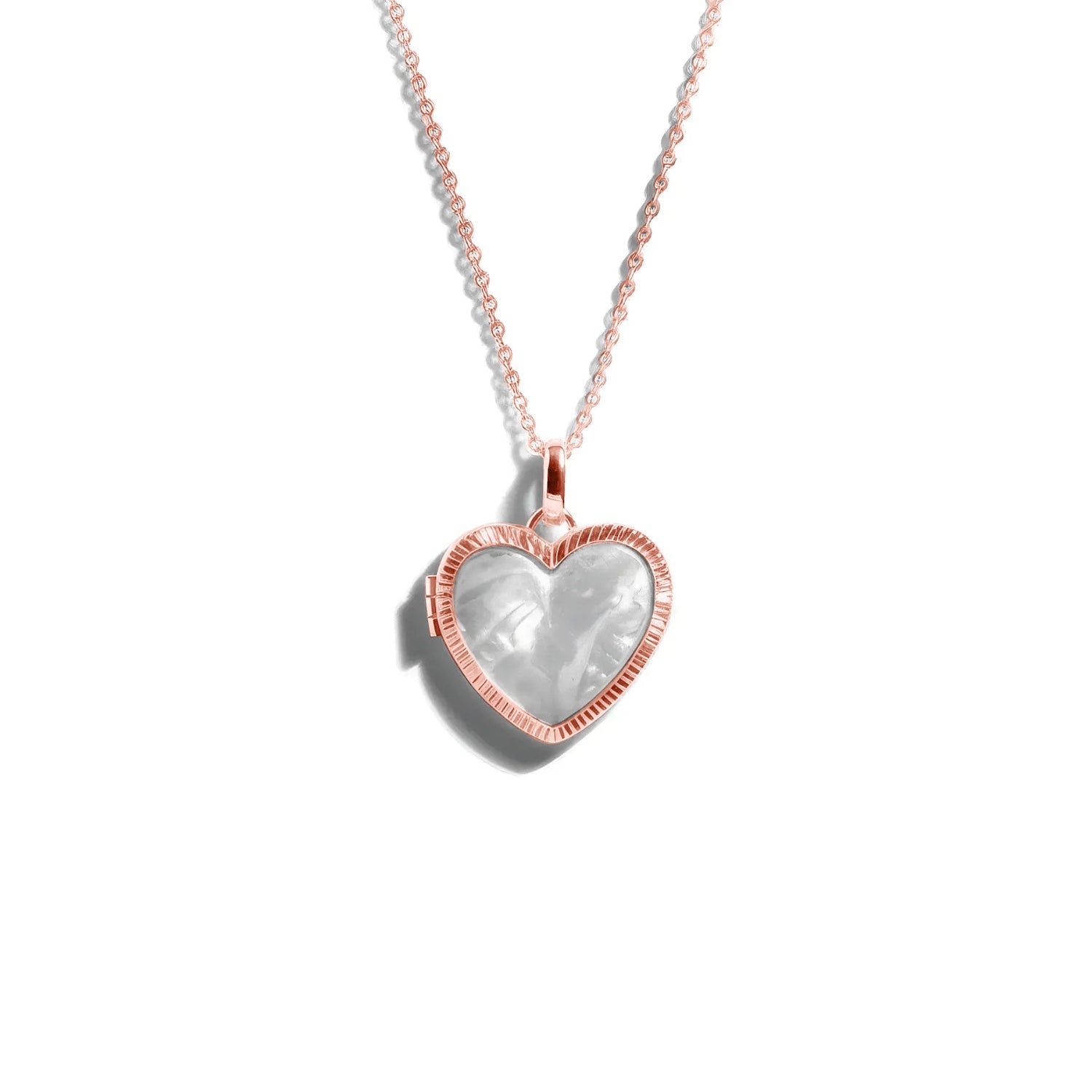 Custom Photo Heart Locket Necklace