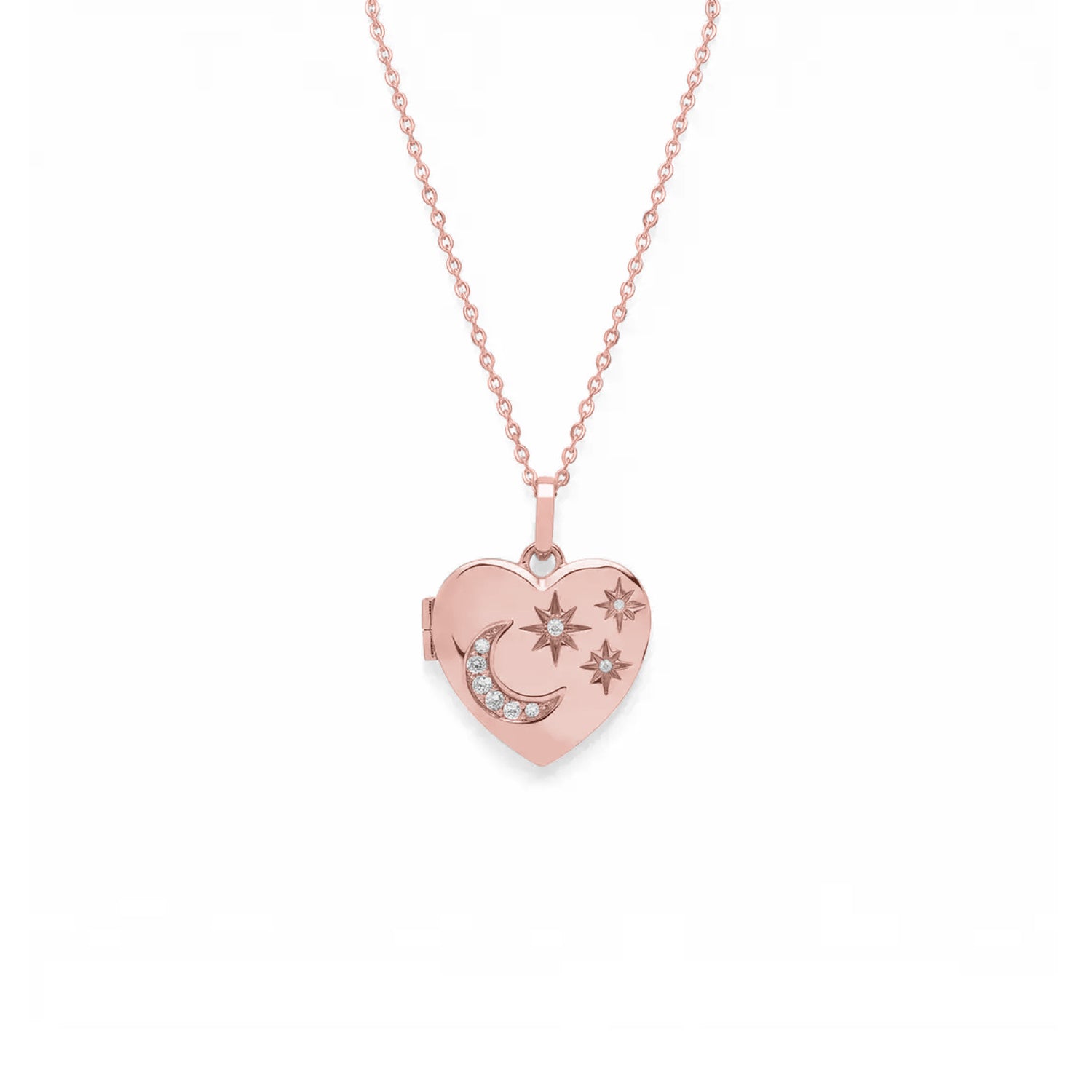 Custom Photo Heart Locket Necklace