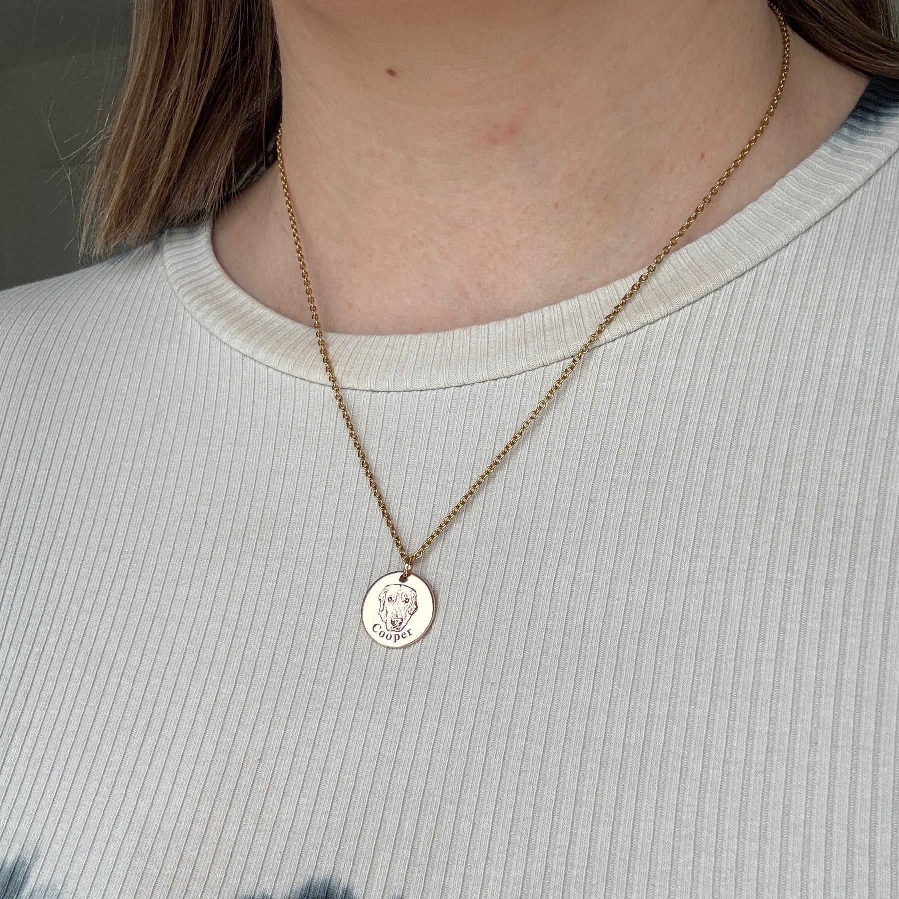 Custom Pet Face Necklace