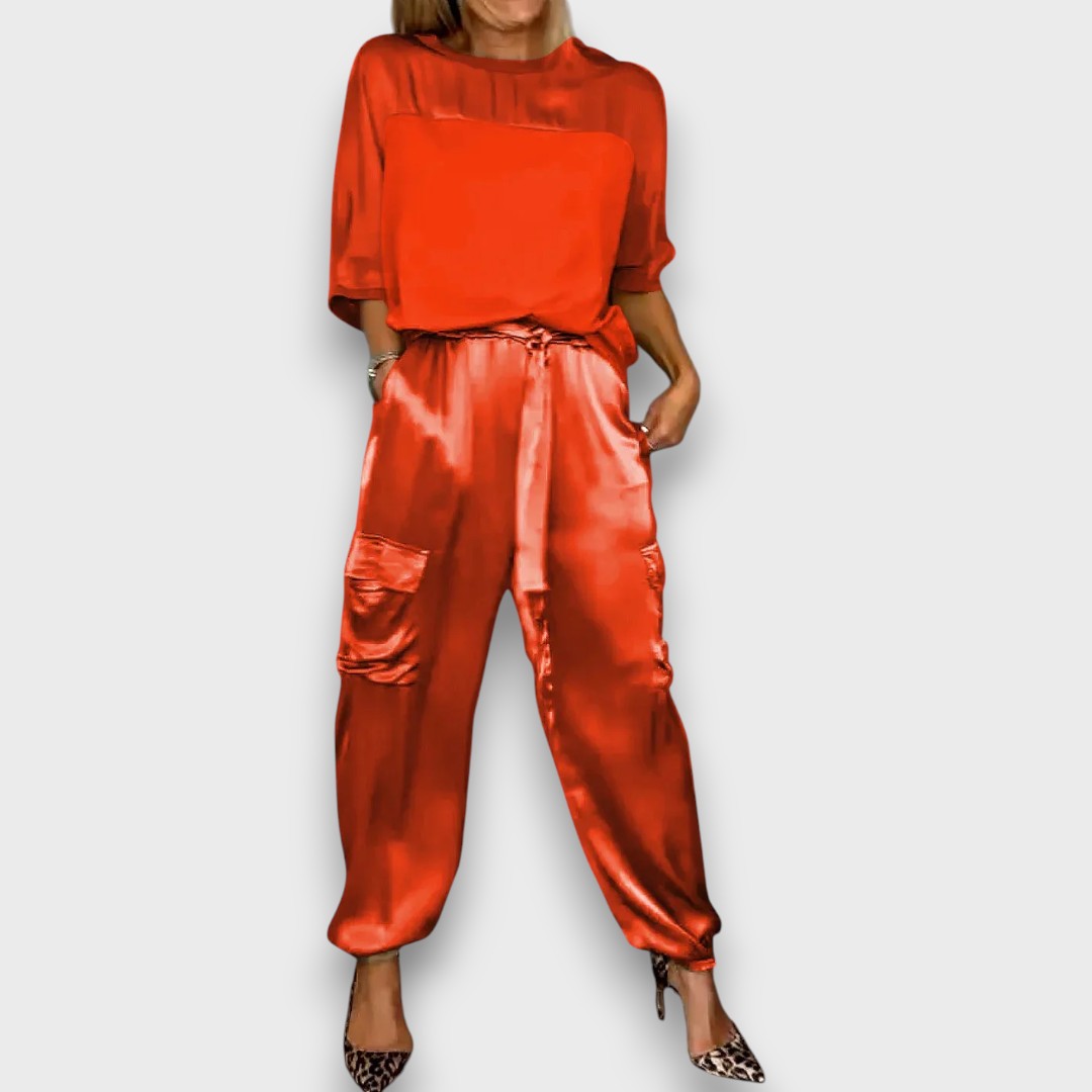 Avelan | Satin Flow Two-Piece Set