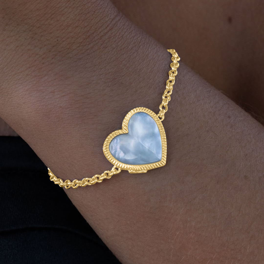 Custom Photo Heart Locket Bracelet
