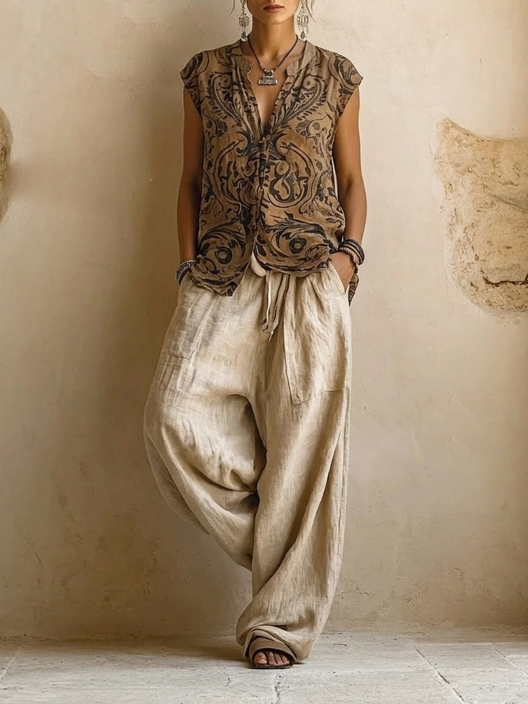 Hazel | Breezy 3-Piece Linen Ensemble