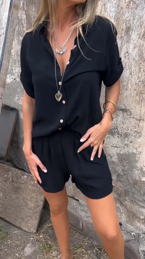 Melda | Breezy Buttoned Set