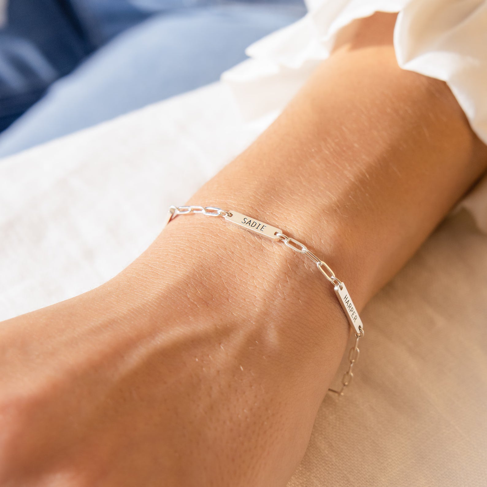 Custom Name Bar Bracelet