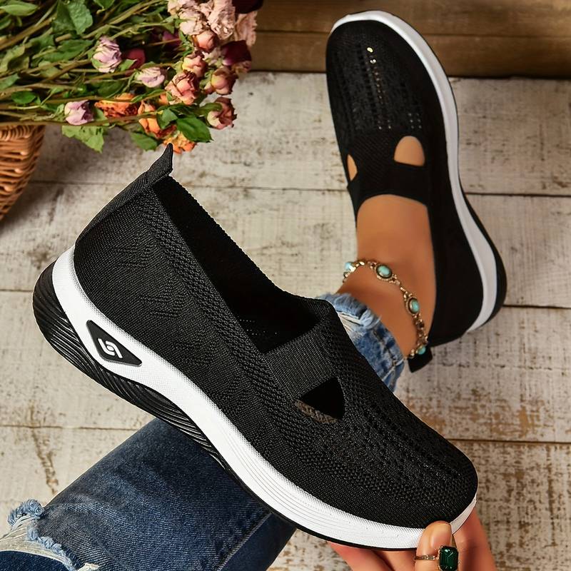 Claire | Breathable Knit Slip-On Sneakers
