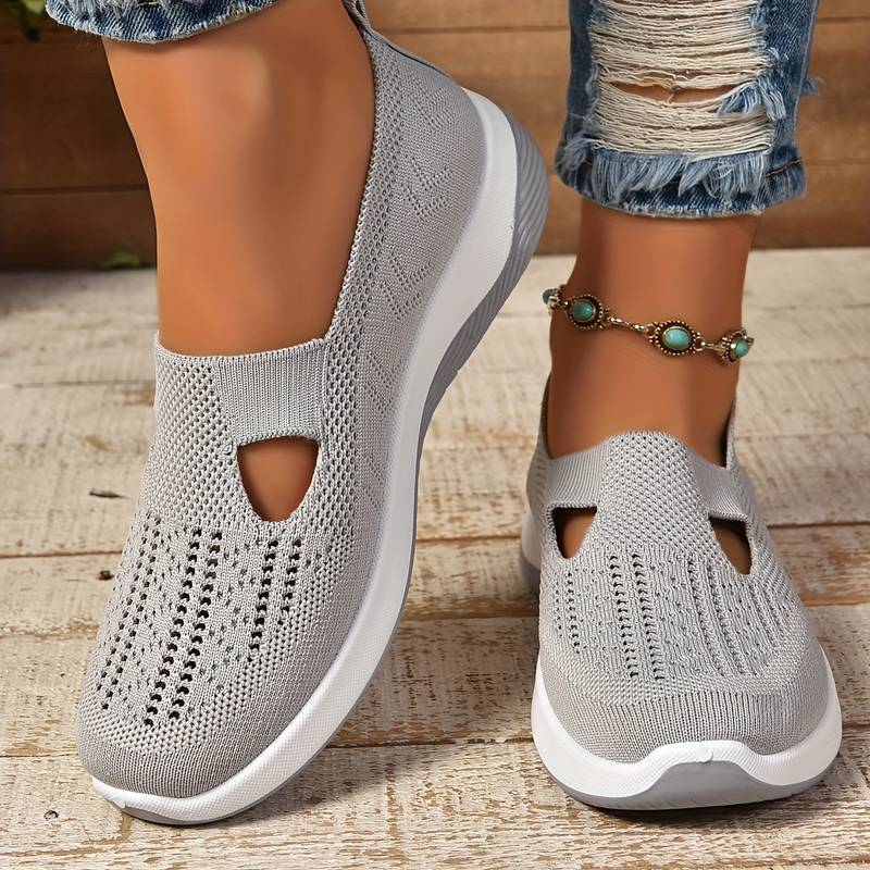 Claire | Breathable Knit Slip-On Sneakers