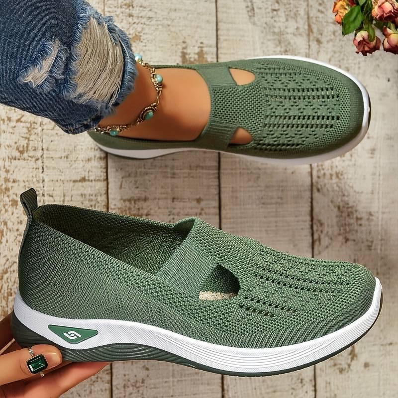 Claire | Breathable Knit Slip-On Sneakers