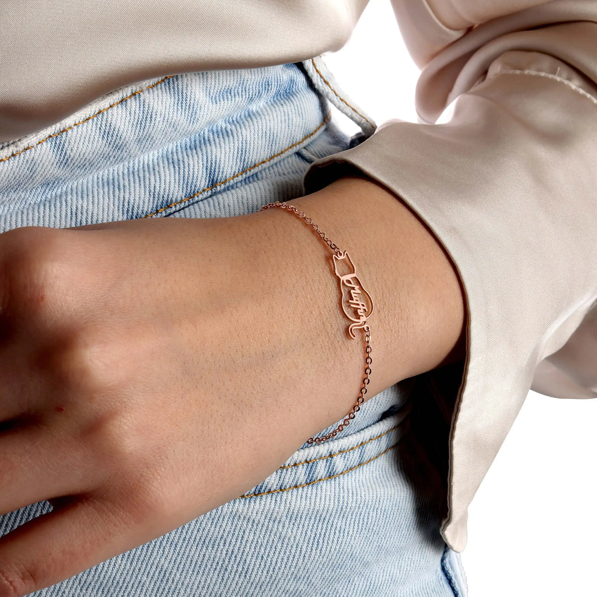 Custom Cat Name Bracelet