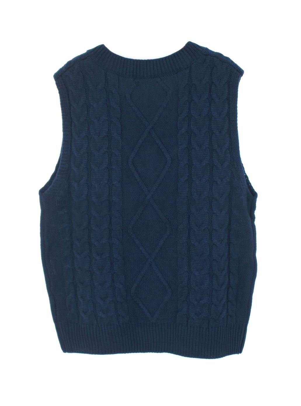 Camila | Women's Cable-Knit V-Neck Sweater Vest Relaxed Fit