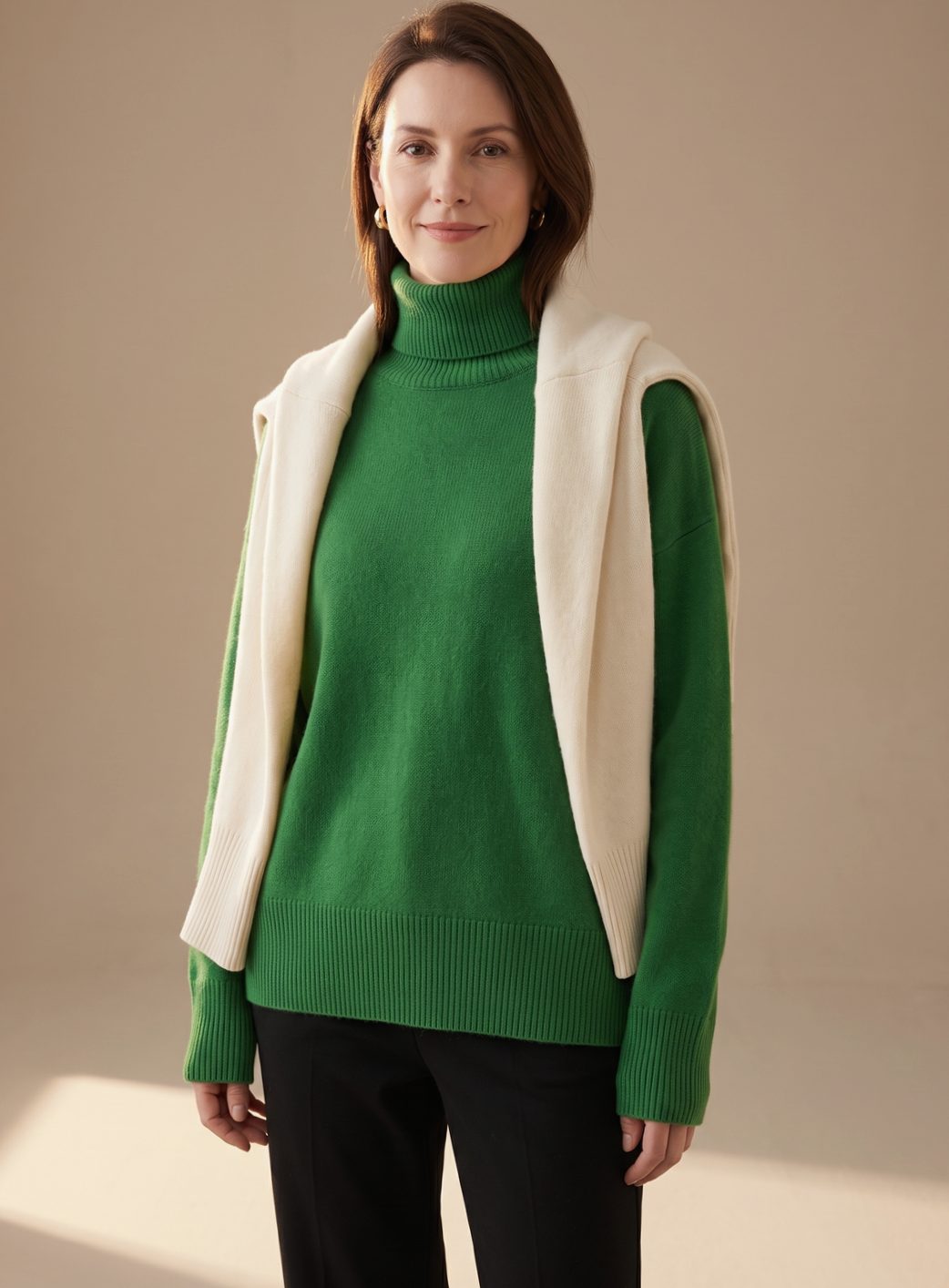 Madison | Women's Oversized Knit Turtleneck Pullover Sweater